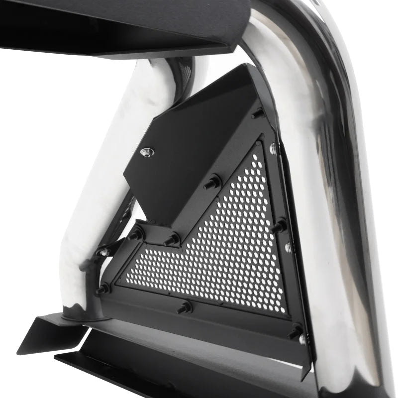 Go Rhino 22-24 Toyota Tundra 4dr Sport Bar 2.0 for Full Size Trucks - Polished SS (Drilling Req.) - Side View