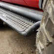 Load image into Gallery viewer, Go Rhino 22-24 Toyota Tundra Double-Cab Dominator Xtreme D1 SideSteps (incl. Brackets) - Black - Back View