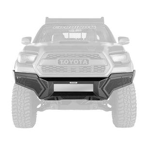 Go Rhino 24-26 Toyota Tacoma (4dr) Element Front Bumper w/ Fixed Light Bar Mount - Tex. Blk - Main Product View