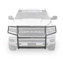 Load image into Gallery viewer, Go Rhino 3100 Series StepGuard Center Grille + Brush Guards - Tex. Black fits 2019-2024 Ram 1500 - Side View