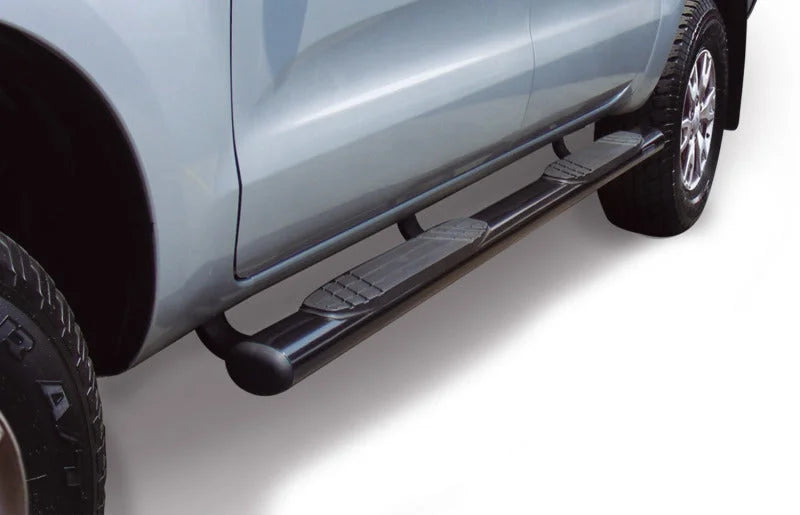 Go Rhino 4in OE Xtreme SideSteps - Black - 67in - Side View