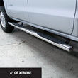 Load image into Gallery viewer, Go Rhino 4in OE Xtreme SideSteps - Stainless Steel - 80in - Side View