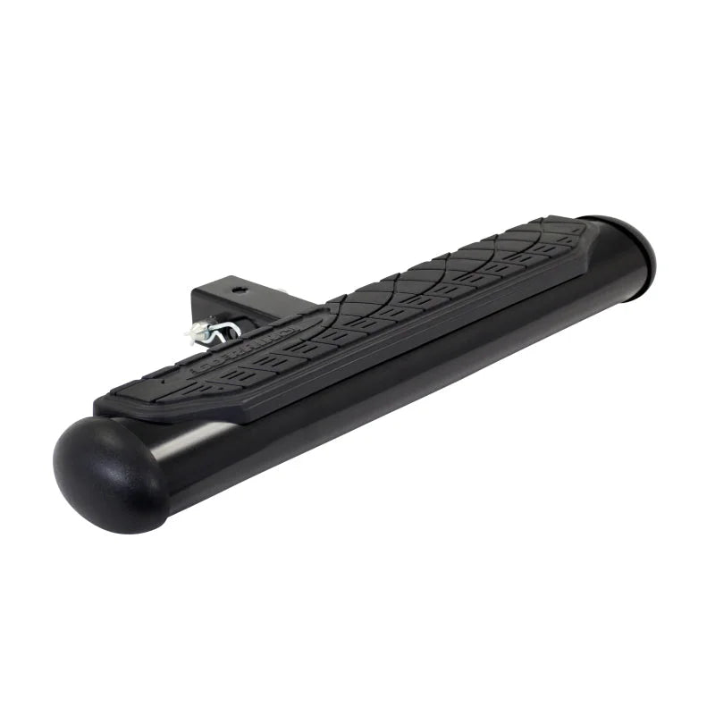 Go Rhino 4in Oval Hitch Step - Black - Main Product View
