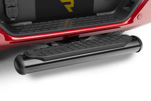 Load image into Gallery viewer, Go Rhino 4in Oval Hitch Step - Black - Back View