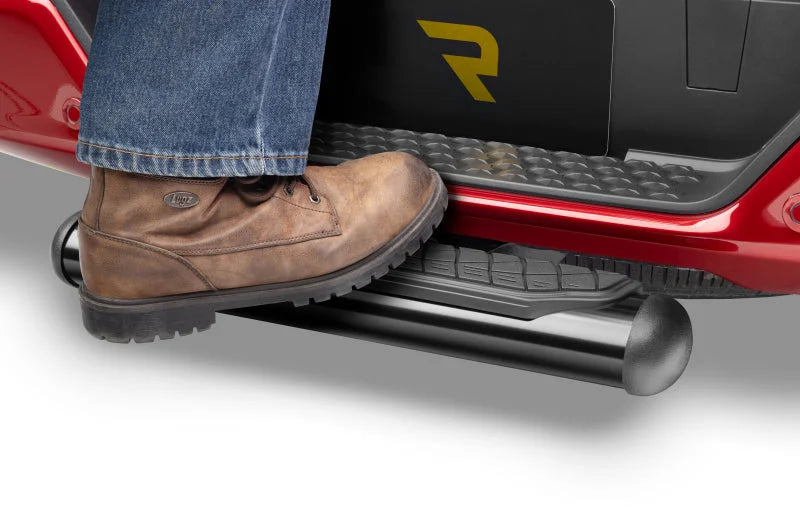 Go Rhino 4in Oval Hitch Step - Black - Additional View 5