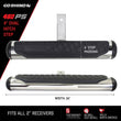 Load image into Gallery viewer, Go Rhino 4in Oval Hitch Step - Stainless - Back View