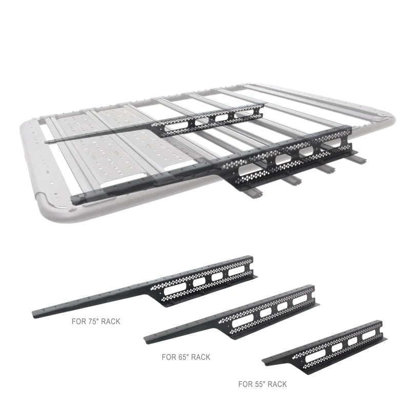 Go Rhino 55in. Cab Overhang Bracket - Universal - Back View