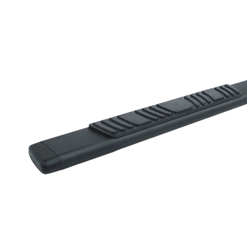 Go Rhino 5in OE Xtreme Low Profile SideSteps - Tex Blk - 71in - Back View