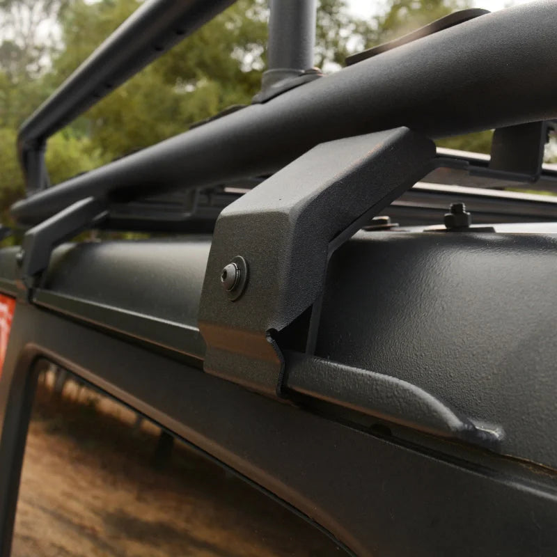 Go Rhino 6pc Rain Gutter Mounting Kit for SRM Rack - Side View