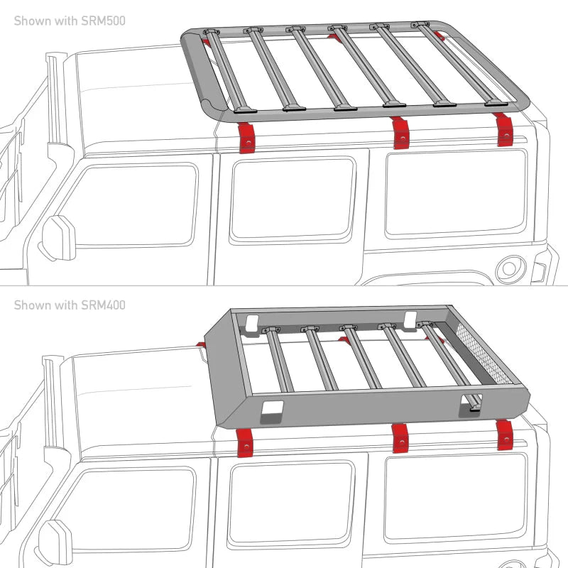 Go Rhino 6pc Rain Gutter Mounting Kit for SRM Rack - Additional View 5