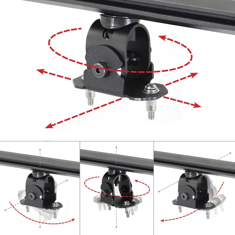 Go Rhino Adjustable Multi-Axis Mounting Kit for SRM Rack - Additional View 5