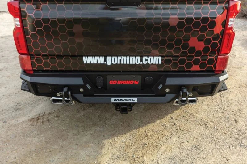 Go Rhino BR20 Rear Bumper Replacement fits Chevrolet Silverado / 2019-2021 Chevrolet Silverado 1500 Custom / 2022 Chevrole...
