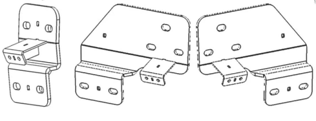 Go Rhino 09-19 Ram 1500 Brackets for Dominator Extreme SideSteps - Side View