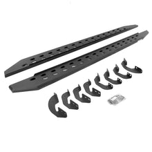 Load image into Gallery viewer, Go Rhino DC 4DR RB20 Slim Running Boards Kit (Incl. Brackets) - Tex. Blk fits 2007-2021 Toyota Tundra