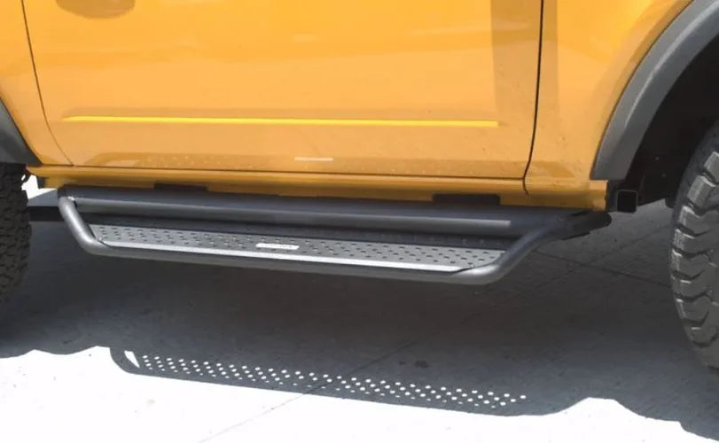 Go Rhino 2021+ Ford Bronco Dominator Extreme D1 Side Steps w/Brackets - Textured Black - Additional View 8