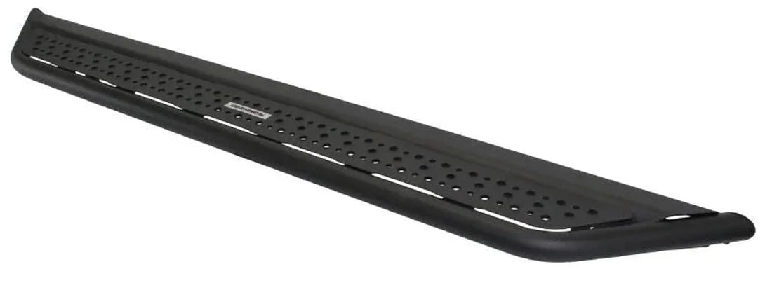 Go Rhino Dominator Extreme D6 SideSteps - Tex Blk - 52in - Back View