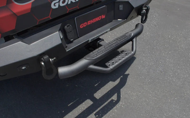 Go Rhino Dominator Hitch Step - Black - Side View