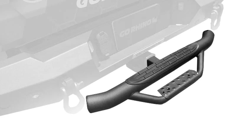 Go Rhino Dominator Hitch Step - Black - Back View