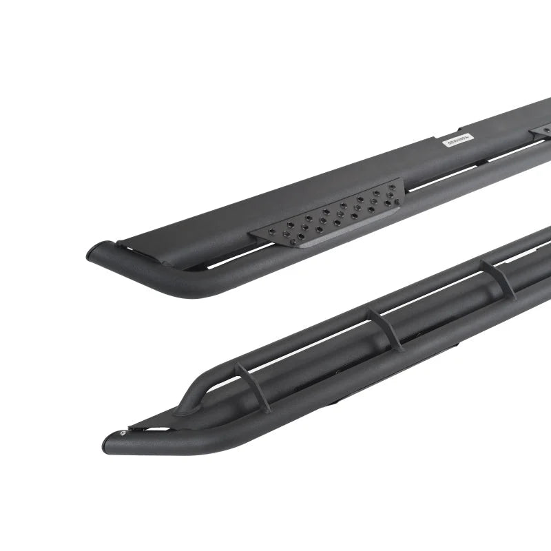 Go Rhino Dominator Xtreme DT Side Steps - Tex Blk - 80in. (Boards ONLY/Brackets Req.) - Back View