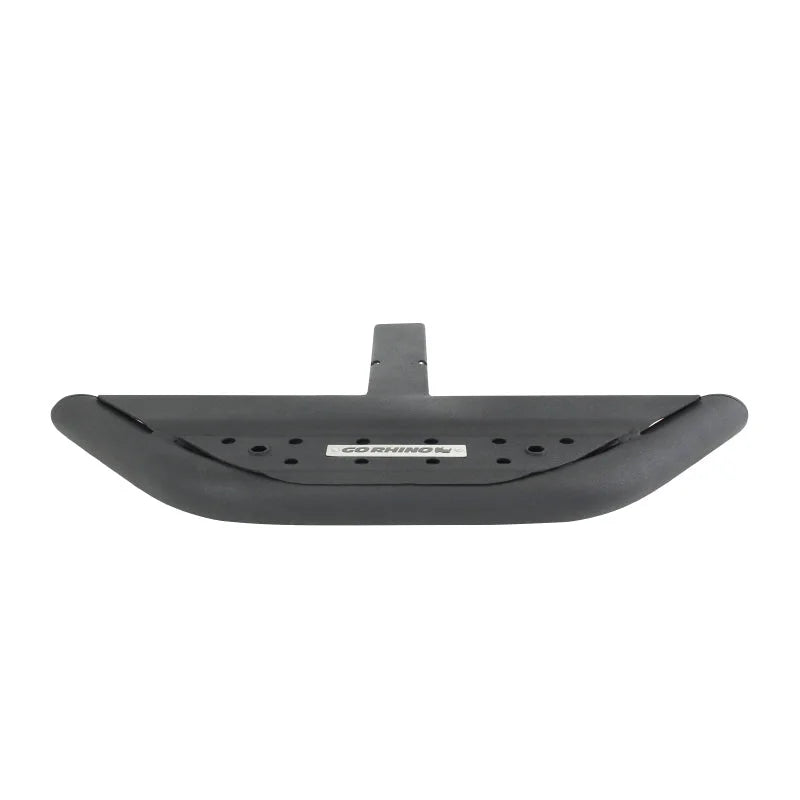 Go Rhino Dominator Xtreme Hitch Step (2in Receivers)  - 18in Long - Tex. Blk - Side View