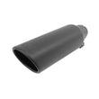 Load image into Gallery viewer, Go Rhino Exhaust Tip - Black - ID 2 1/4in x L 14in x OD 4in - Main Product View