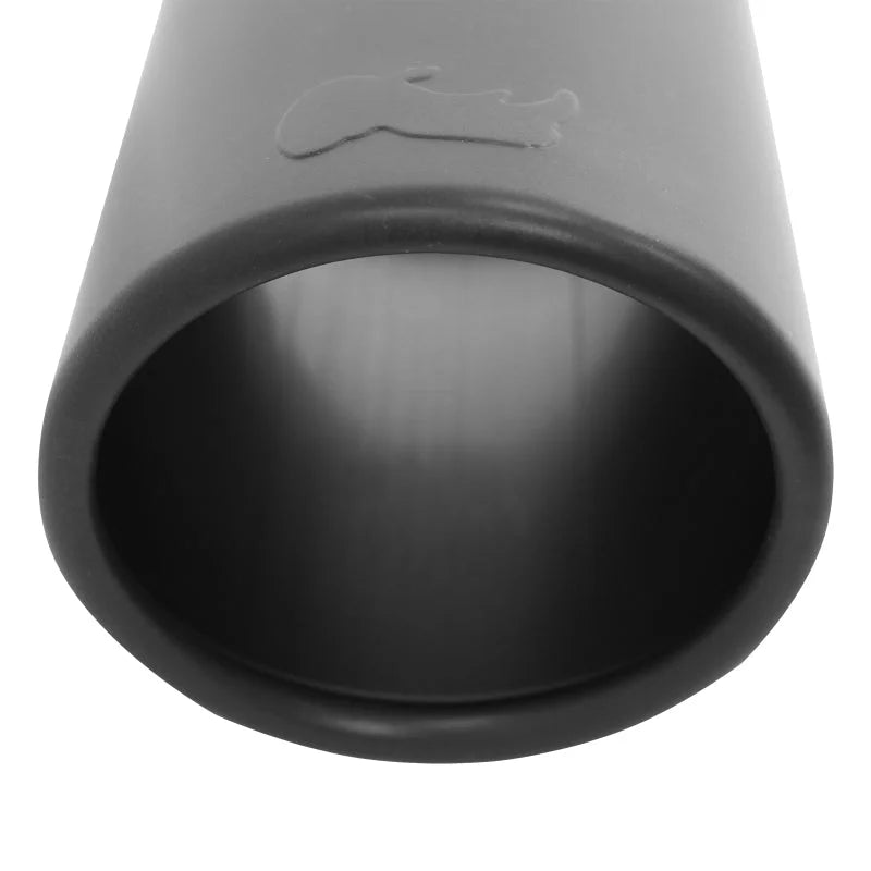 Go Rhino Exhaust Tip - Black - ID 2 1/4in x L 14in x OD 4in - Side View