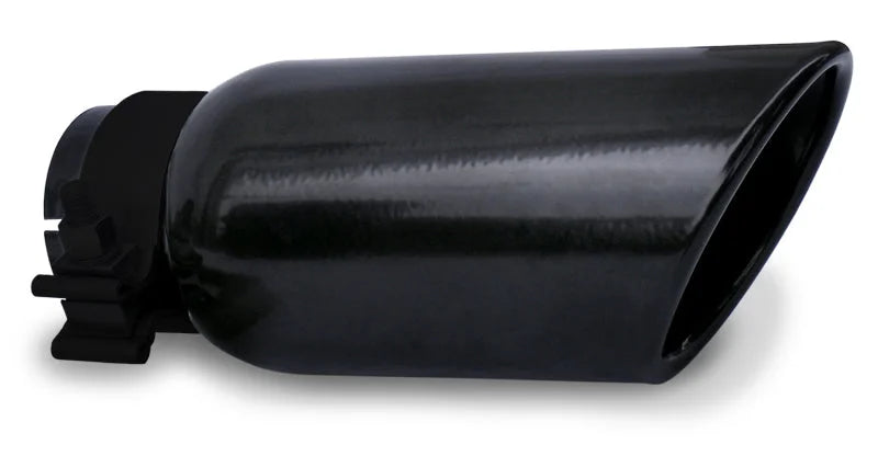 Go Rhino Exhaust Tip - Black - ID 2in x L 6in x OD 3in - Side View