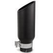 Load image into Gallery viewer, Go Rhino Exhaust Tip - Black - ID 3 1/2in x L 14in x OD 5in - Side View