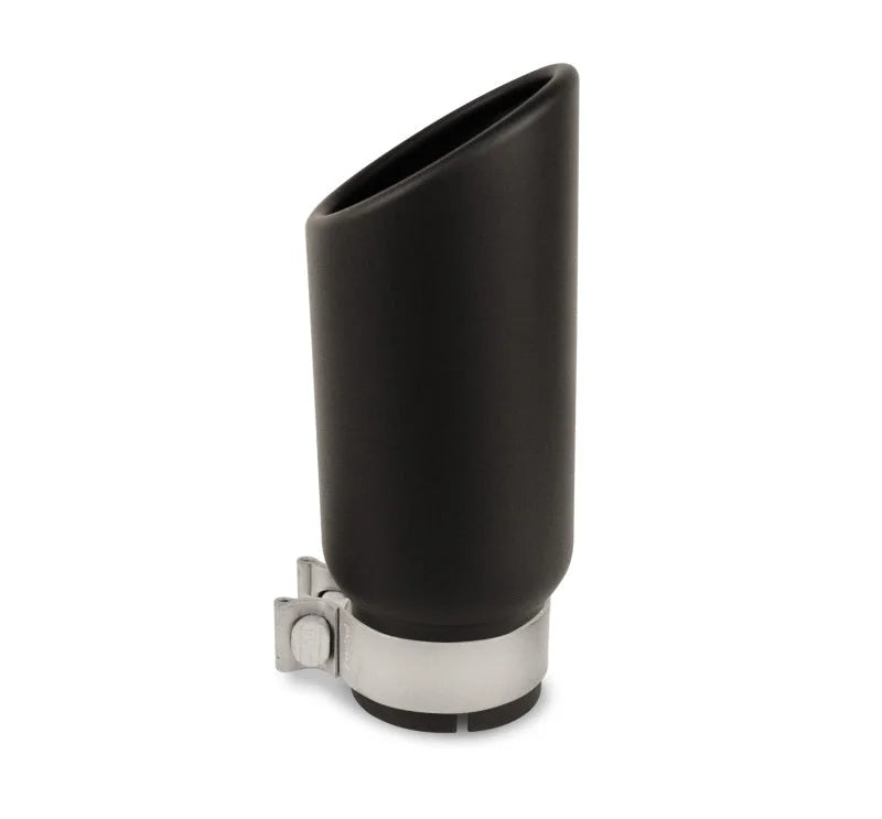 Go Rhino Exhaust Tip - Black - ID 3in x L 10in x OD 4in - Side View