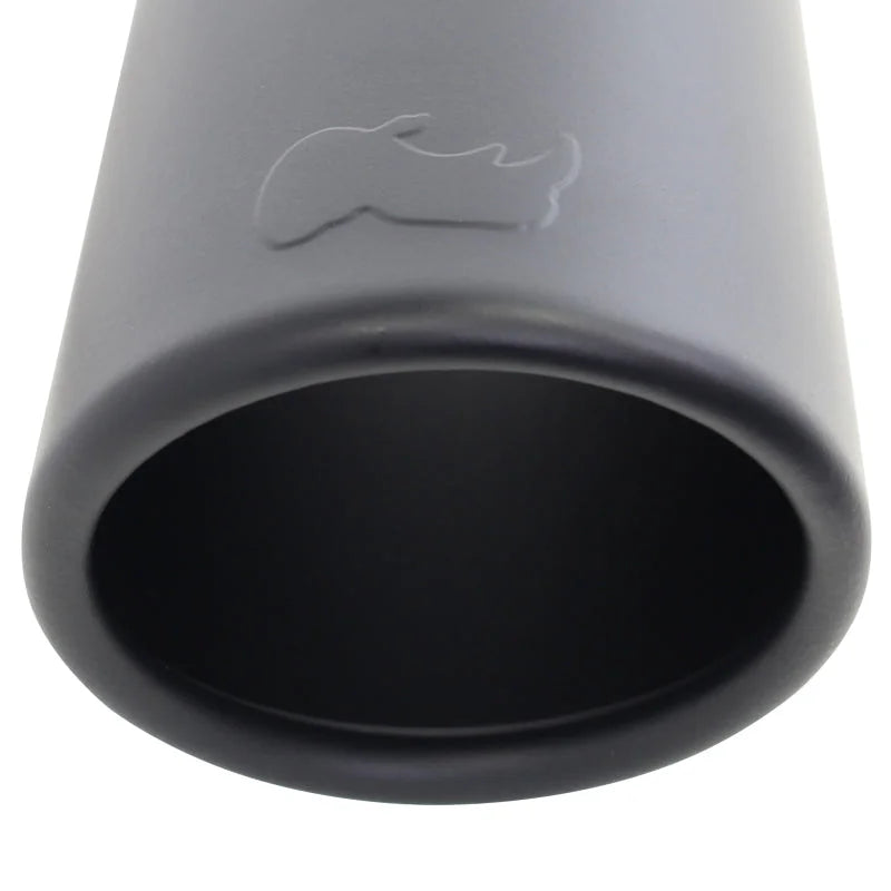 Go Rhino Exhaust Tip - Black - ID 3in x L 14in x OD 4in - Back View