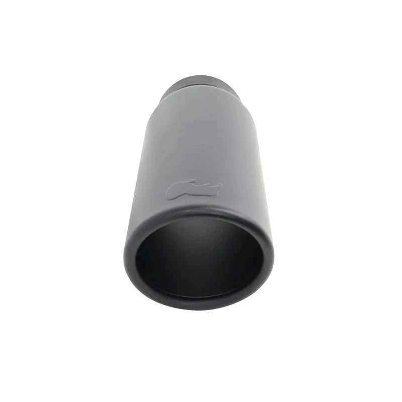 Go Rhino Exhaust Tip - Black - ID 3in x L 14in x OD 4in - Installation View