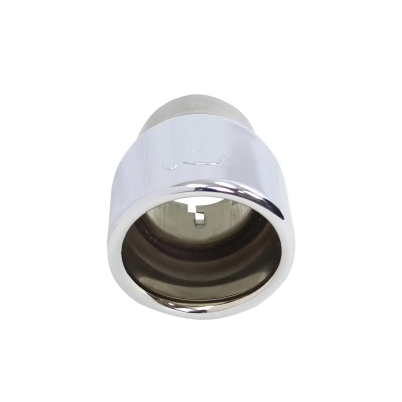 Go Rhino Exhaust Tip - Chrome - ID 2in x L 6in x OD 3in - Side View