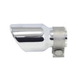 Load image into Gallery viewer, Go Rhino Exhaust Tip - Chrome - ID 2in x L 6in x OD 3in - Back View