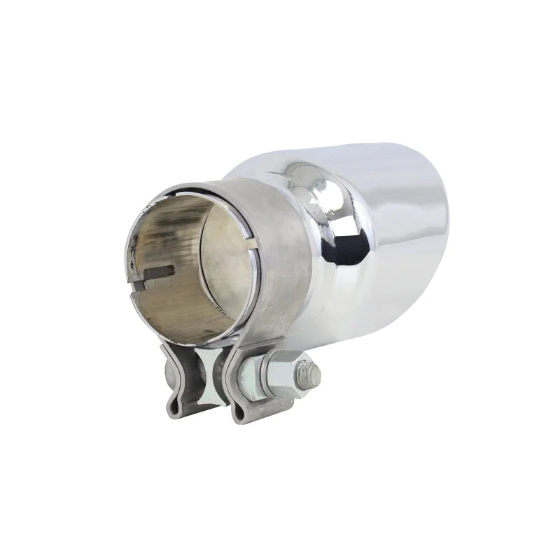Go Rhino Exhaust Tip - Chrome - ID 2in x L 6in x OD 3in - Installation View