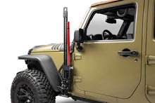 Load image into Gallery viewer, Go Rhino Front Fender Jack Mount for Hi-Lift Jack - Tex. Blk fits 2007-2018 Jeep Wrangler / Wrangler JK - Side View