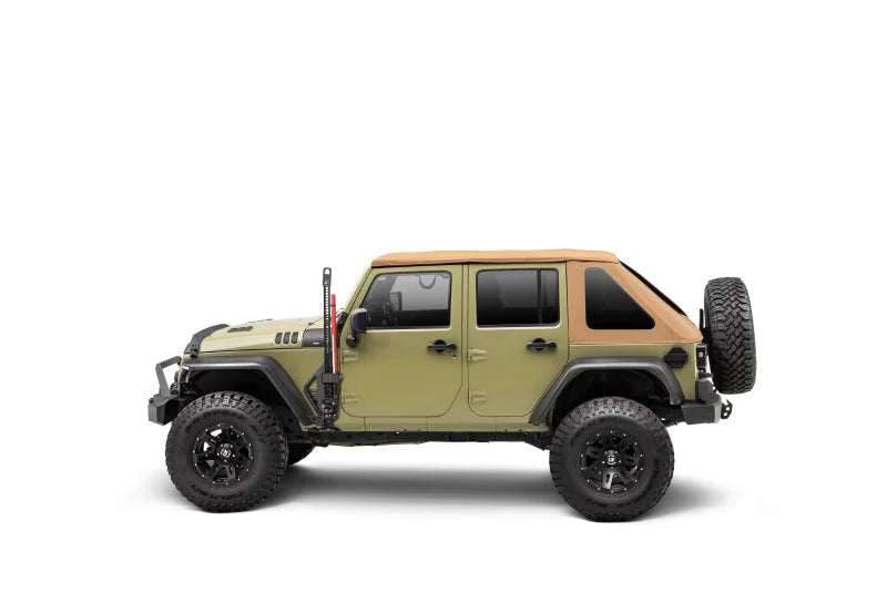 Go Rhino Front Fender Jack Mount for Hi-Lift Jack - Tex. Blk fits 2007-2018 Jeep Wrangler / Wrangler JK - Back View