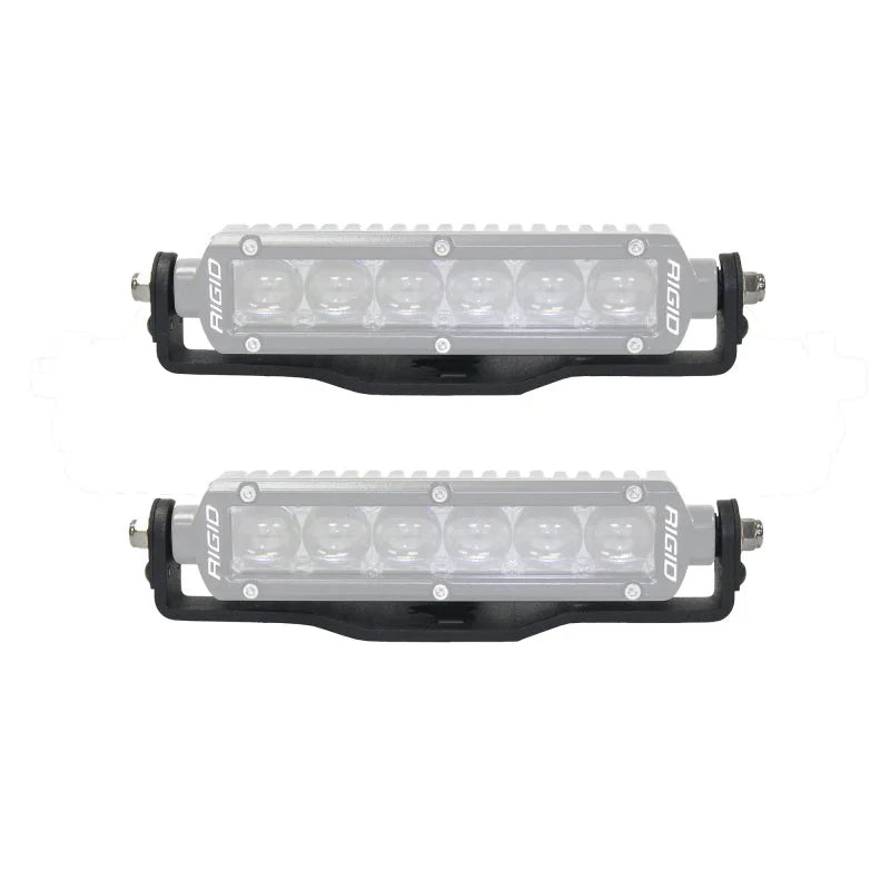 Go Rhino Light Mount - Two 6in Single Row fits 2018-2025 Jeep Gladiator / Wrangler - Main Product View