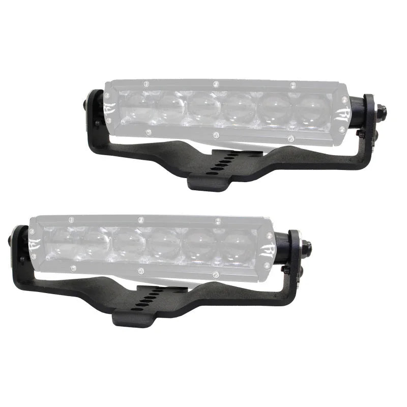 Go Rhino Light Mount - Two 6in Single Row fits 2018-2025 Jeep Gladiator Jt / Wrangler JL / JLU - Main Product View