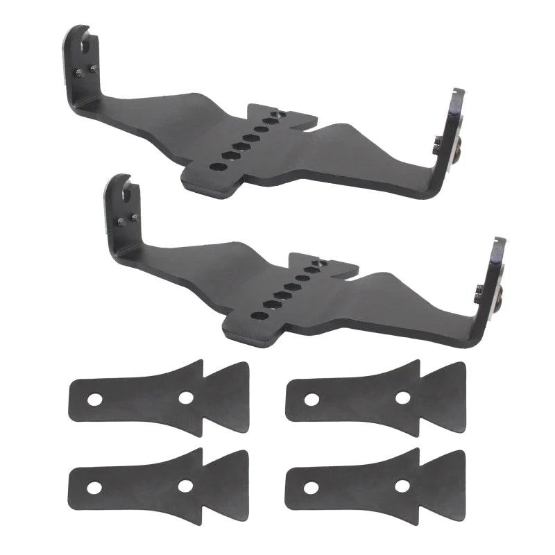 Go Rhino Light Mount - Two 6in Single Row fits 2018-2025 Jeep Gladiator Jt / Wrangler JL / JLU - Additional View 5