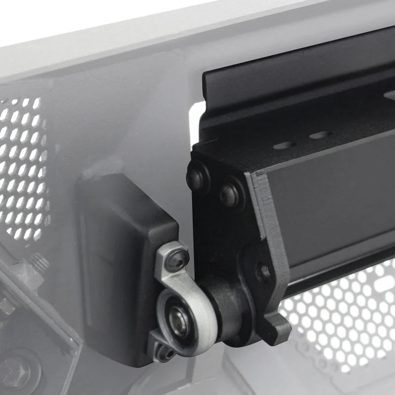 Go Rhino Power Actuated Hide-away Light Bar Mount Kit Textured Black - Back View