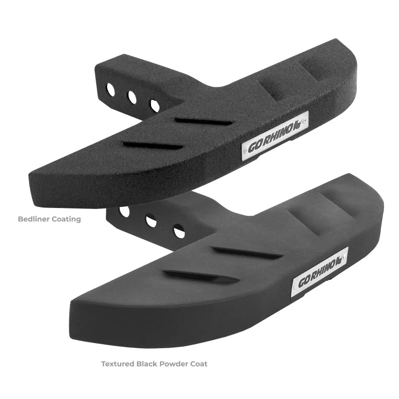 Go Rhino RB10 Slim Hitch Step - 18in. Long / Universal (Fits 2in. Receivers) - Tex. Blk - Side View