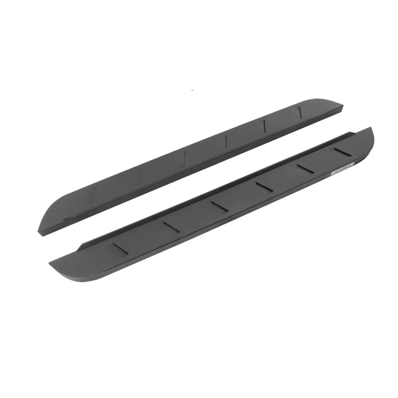 Go Rhino RB10 Slim Running Boards 57in. Cab Length - Tex. Blk (No Drill/Mounting Brackets Required) - Side View