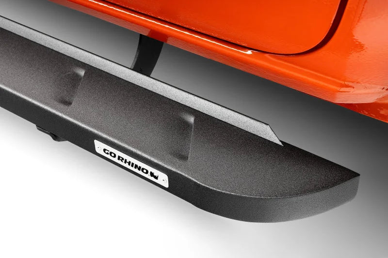 Go Rhino RB10 Slim Running Boards - Universal 48in. (Fits 2DR) - Tex. Blk - Side View