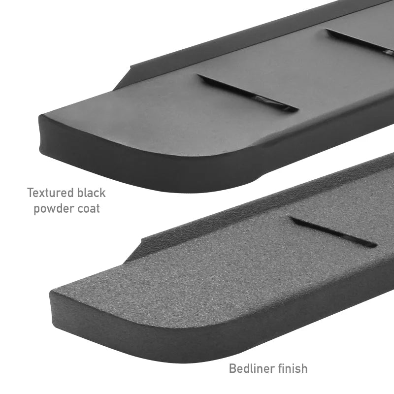 Go Rhino RB10 Slim Running Boards - Universal 68in. (Fits 2DR) - Bedliner Coating - Installation View