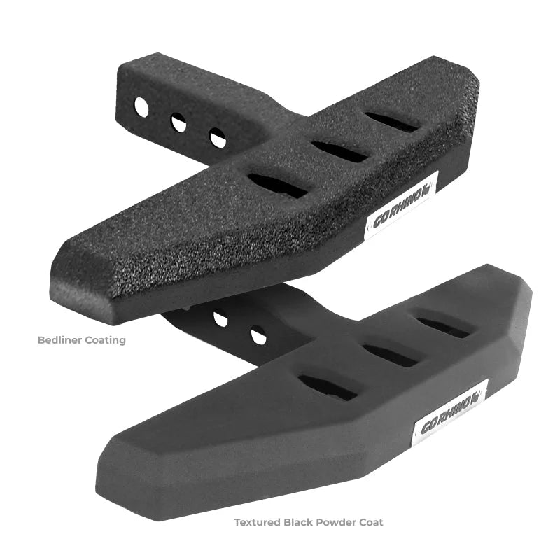 Go Rhino RB20 Slim Hitch Step - 18in. Long / Universal (Fits 2in. Receivers) - Bedliner Coating - Side View