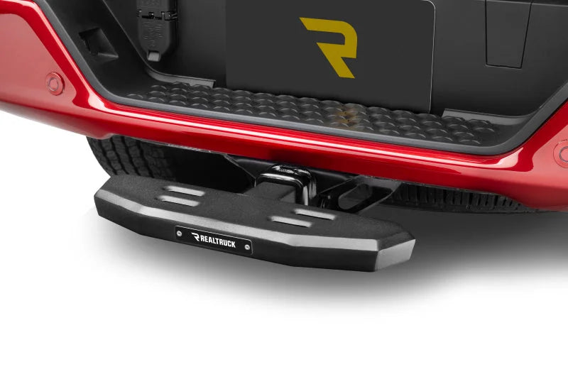 Go Rhino RB20 Slim Hitch Step - 18in. Long /  Universal (Fits 2in. Receivers) - Tex. Blk - Side View