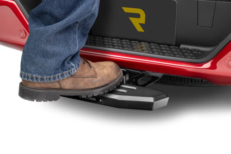 Go Rhino RB20 Slim Hitch Step - 18in. Long /  Universal (Fits 2in. Receivers) - Tex. Blk - Back View