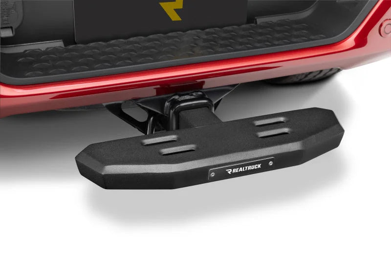 Go Rhino RB20 Slim Hitch Step - 18in. Long /  Universal (Fits 2in. Receivers) - Tex. Blk - Installation View