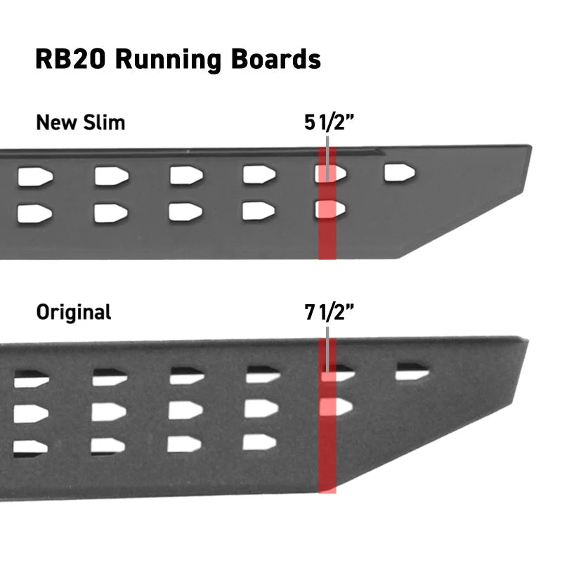 Go Rhino RB20 Slim Running Board + Brackets - Bedliner Coating fits 2022-2024 Toyota Tundra 1794 Edition - Additional View 5