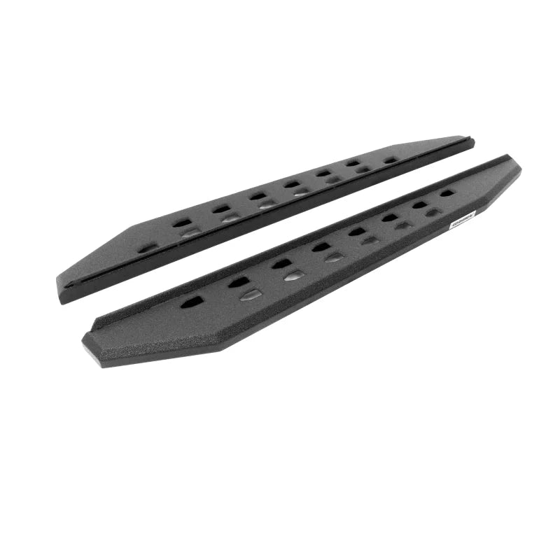 Go Rhino RB20 Slim Running Boards - Universal 48in. (Fits 2DR) - Bedliner Coating - Installation View